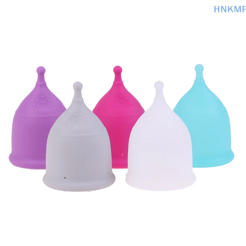 1PC Portable Menstrual Cup Medical Silicone Leak-proof Lady Women Menstrual Period Cup Feminine Hygiene Product