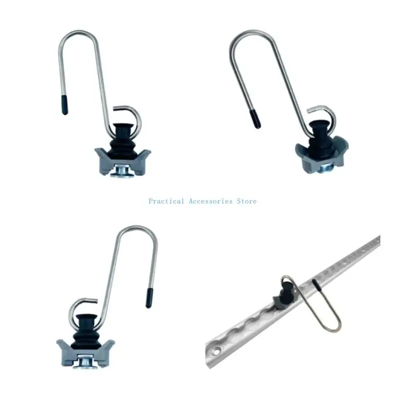 U75E 1 шт./4 шт. L-образные анкеры с S-образным крючком, простая установка, металлические крючки, аксессуары для перевозки