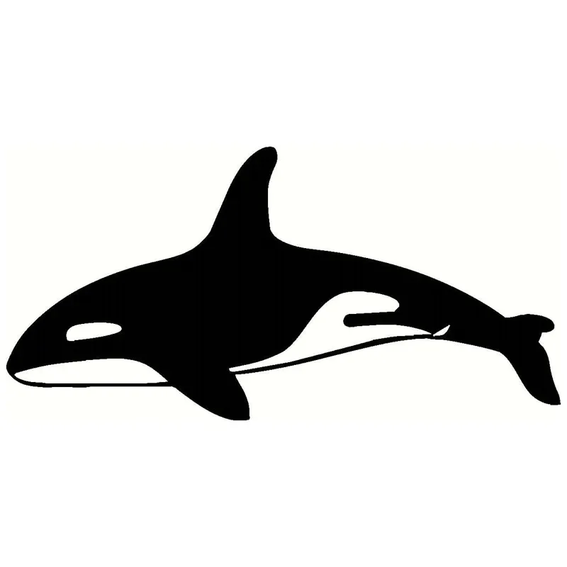 Decorative Accessories Orca Killer Whale Fish Car Stickers Decals Classic Car Styling 15.2*7.5CM