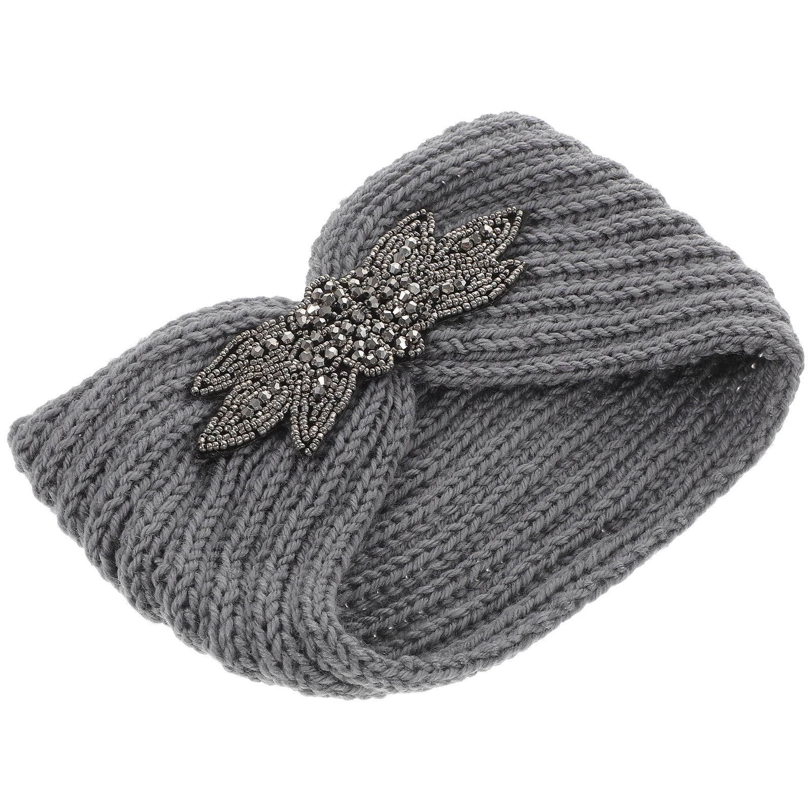 

1PC Flower Pattern Knitted Headband for Women Girls Premium Comfortable Breathable Hair Hoops Spa Washing Drill Tape