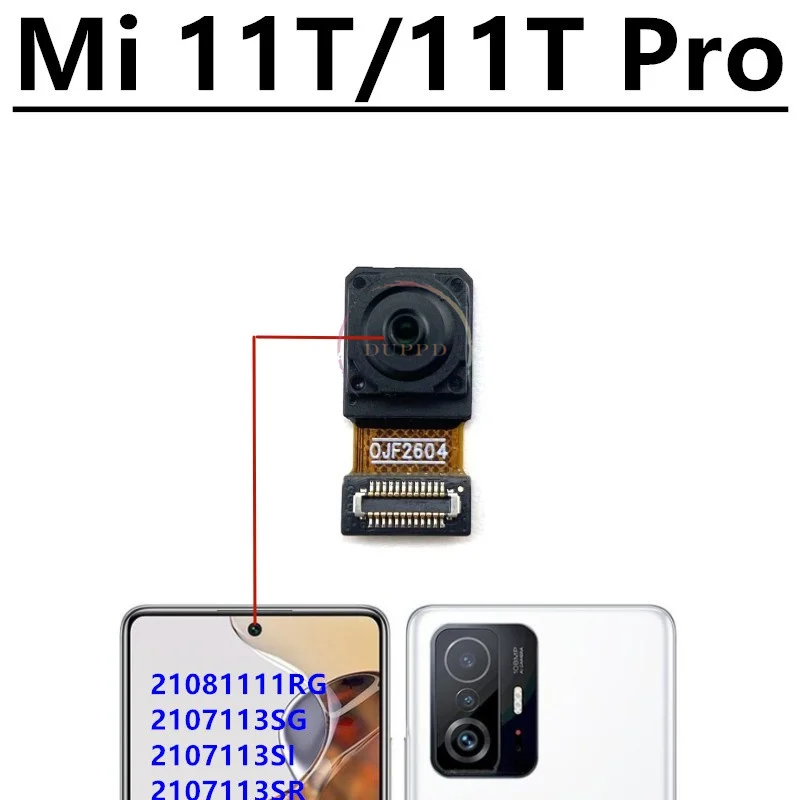 Front Back Main Camera For Xiaomi Mi11T Mi 11T Pro Frontal Selfie Facing Front Rear Big Camera Flex Cable Replacement Parts