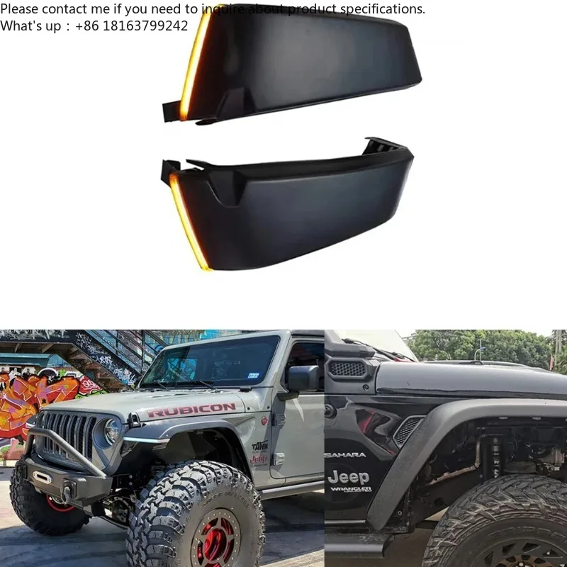 

Для Jeep Wrangler JL 2018+ Высокие передние расширители колесных арок (фаркопы) с матовым покрытием из ABS, опционально с подсветкой, SXMA JL1164-4