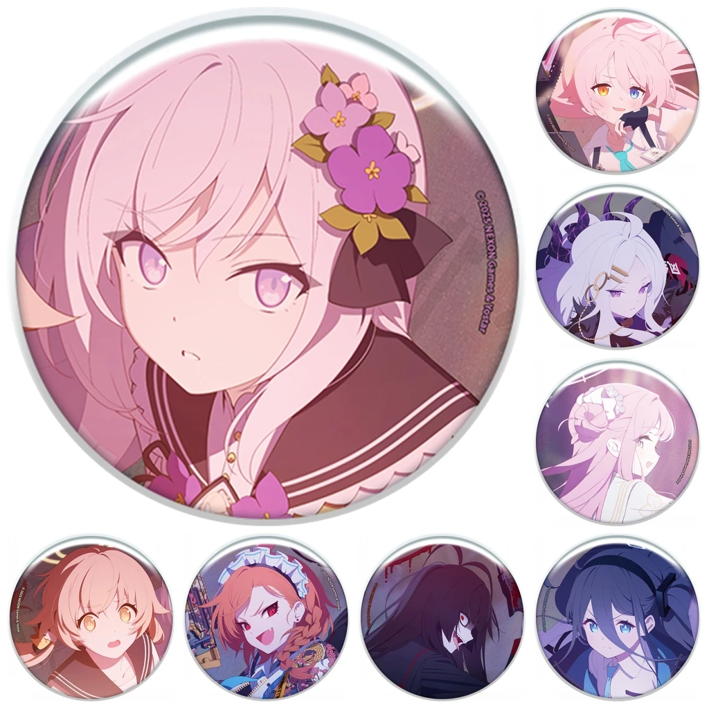 58mm Game Blue Archief Shirasu Azusa Takanashi Hoshino Ajitani Hifumi Cosplay KOSTUUM Badge Pin SPTE Blik Broche ﻿   Prop Gilf
