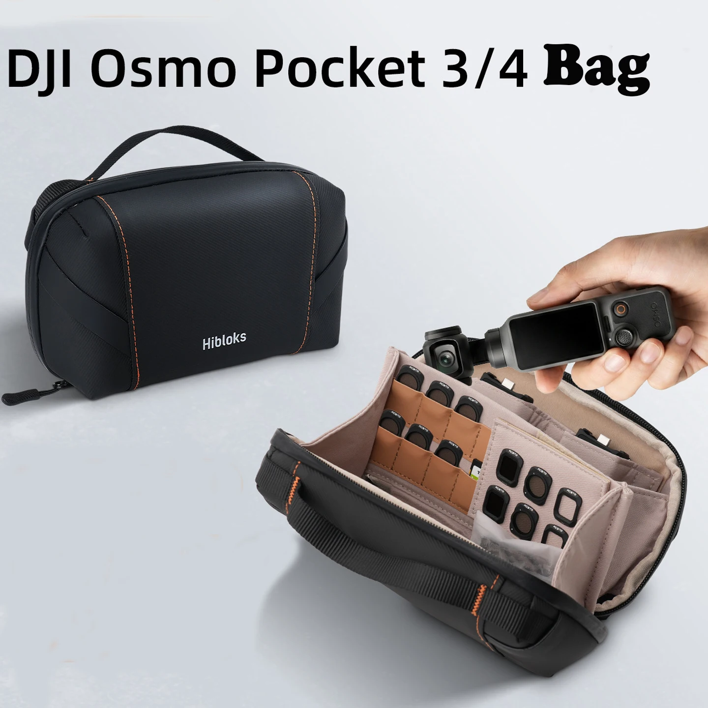 Portable Storage Bag For DJI OSMO Action Pocket 3 4 Waterproof Anti-fall Handbag Camera Box Universal Accessories
