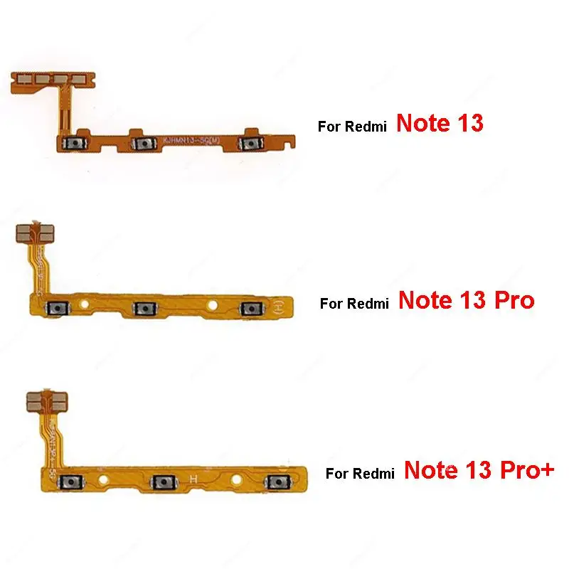 

Power Volume Flex Cable For Xiaomi Redmi Note 13 Pro Plus Power Volume Flex Cable SideKey Flex Ribbon Repair Parts