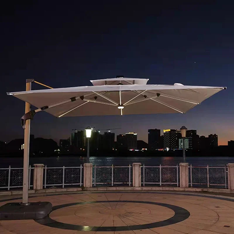 Durable Outdoor Garden 360 Rotation Patio Umbrella Sunshade Rainproof Sunproof Parasol Umbrellas