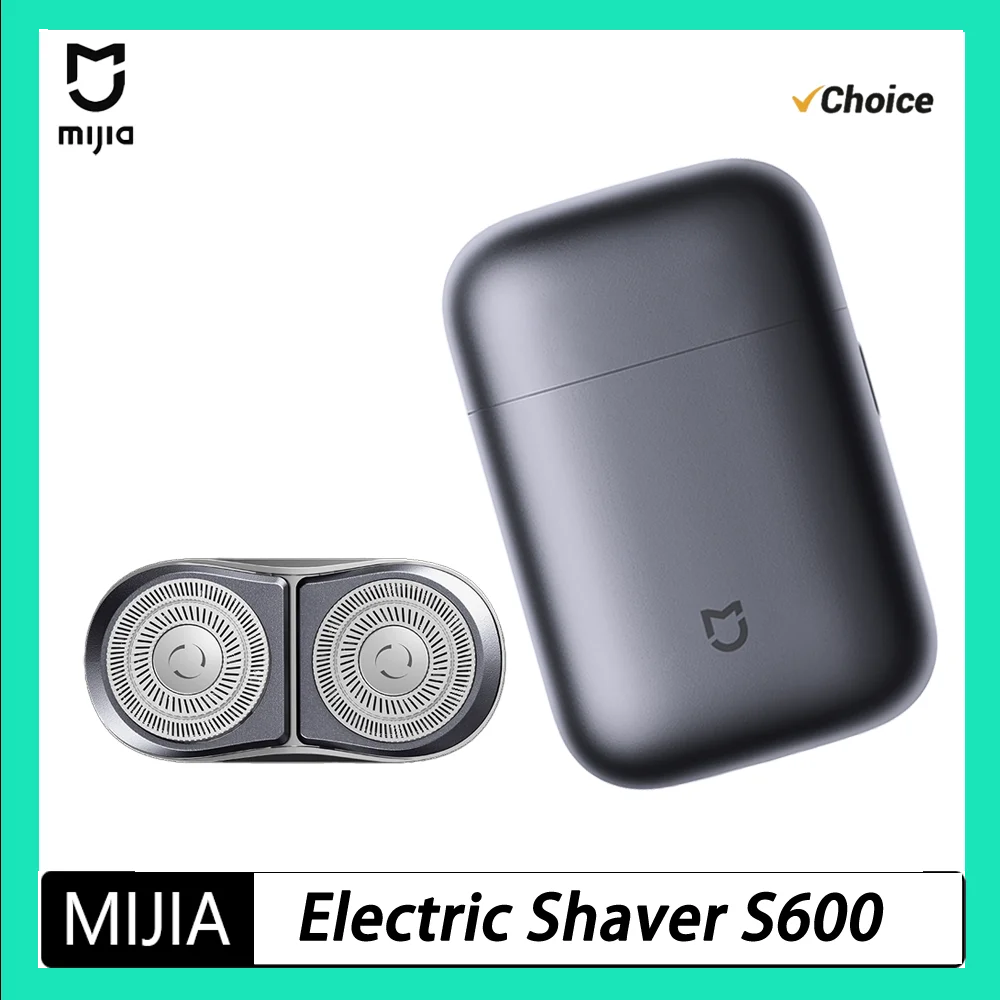 2026 MIJIA Electric Shavers S600 Portable Razor Men Type-C Rechargeable Shaving Beard Machine Trimmer Dry Wet Shaving Washable