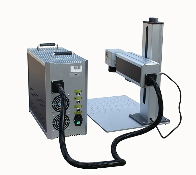30w  Fiber Machine 20*20cm logo Marking Machine Electric Adjust Head up and Down