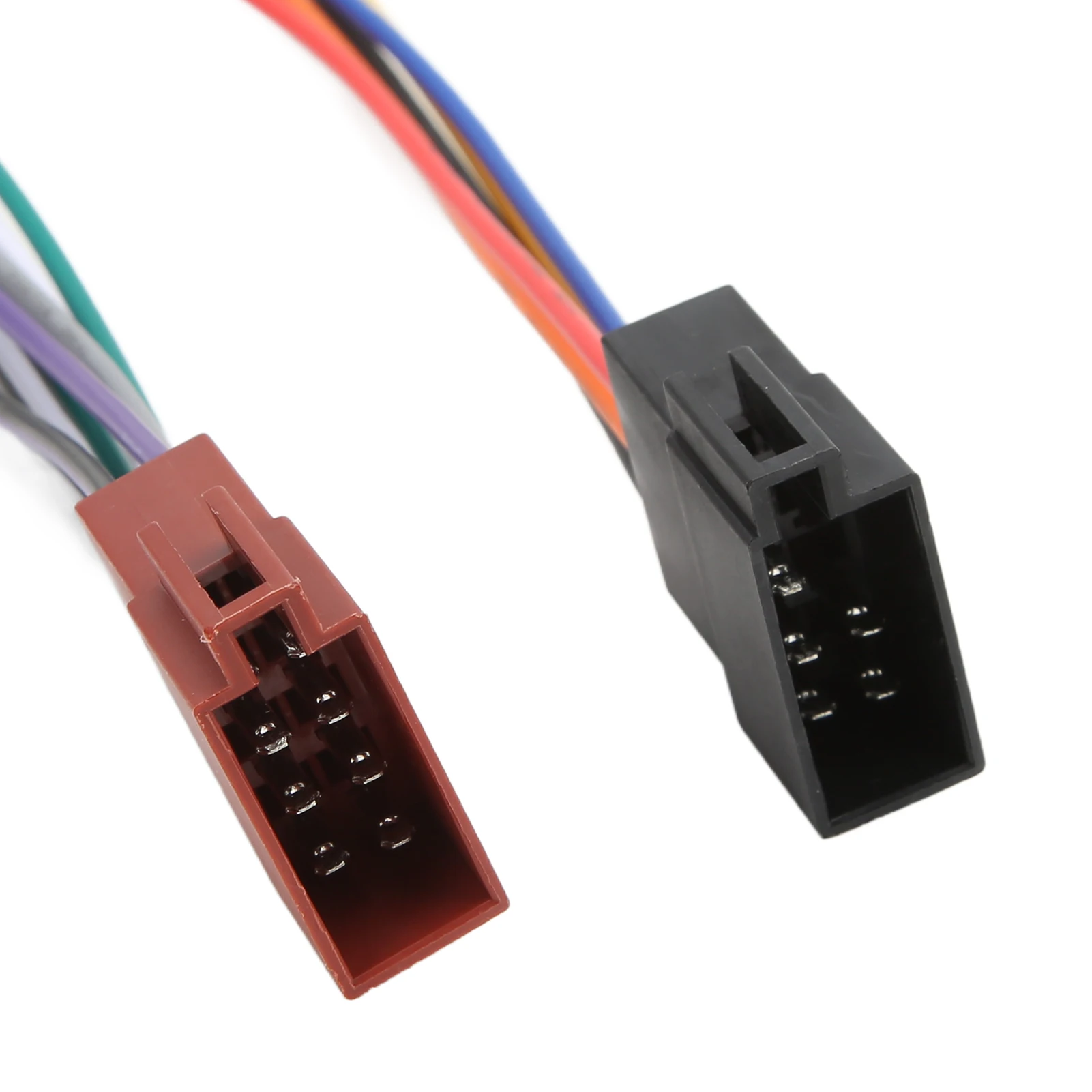 ISO Radio Wire Connector Wiring Harness Adapter Plug Male to Female 16 Pin ISO Female Radio Receiver Cable Car Parts