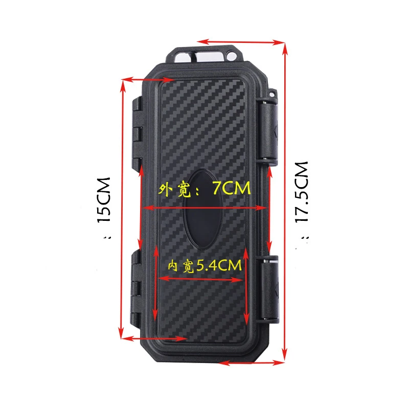أداة الأجهزة مقاومة للماء ومضادة للسقوط صندوق تخزين EDC محمول من البلاستيك المقاوم للصدمات صندوق أدوات كابل بيانات سماعة الرأس