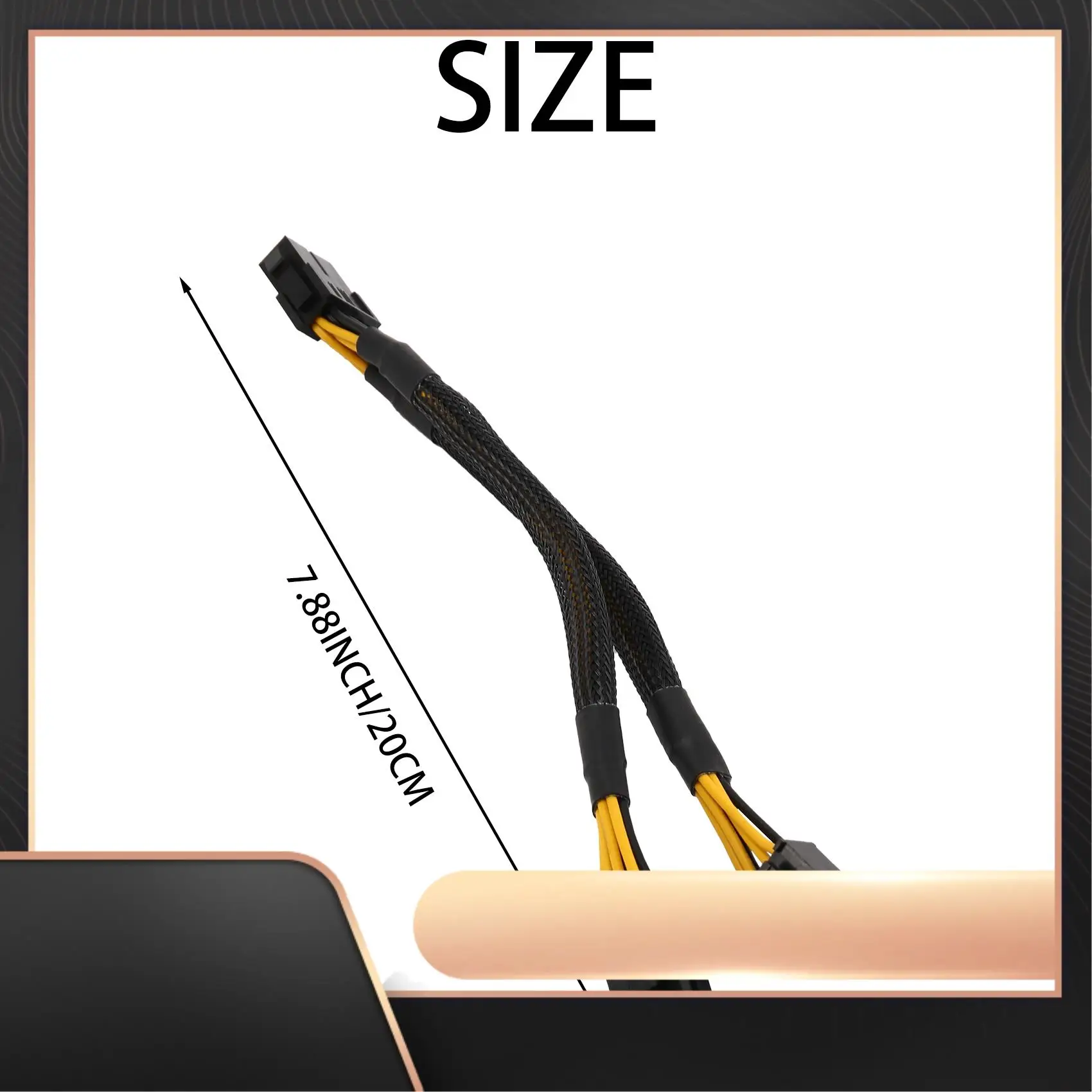 

4 шт. 8-контактный разветвитель процессора ATX CPU 8-контактный разъем «мама» на двойной 8 (4 + 4) штекер EPS 12 В для кабеля адаптера питания материнской платы