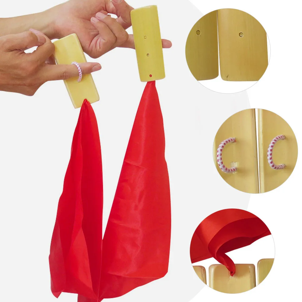 

4Pcs Chinese Bamboo Allegro Clappers Professional Handmade Traditional Percussion Instruments for Stage and Training