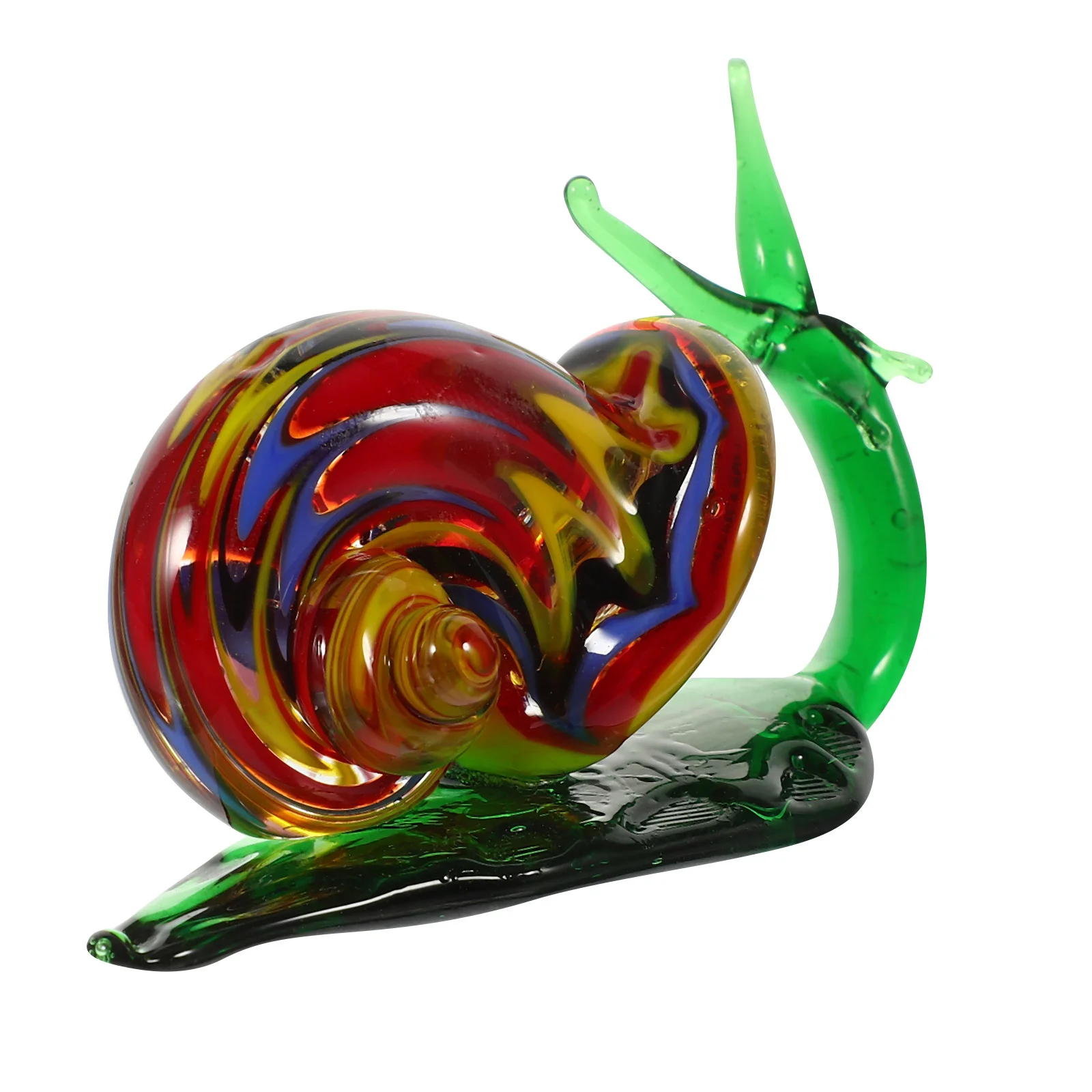 

Glass Snail Decoration Realistic Simulation Animal Figure for Garden Yard Balcony Desktop Home Decor Educational Art Craft Gift