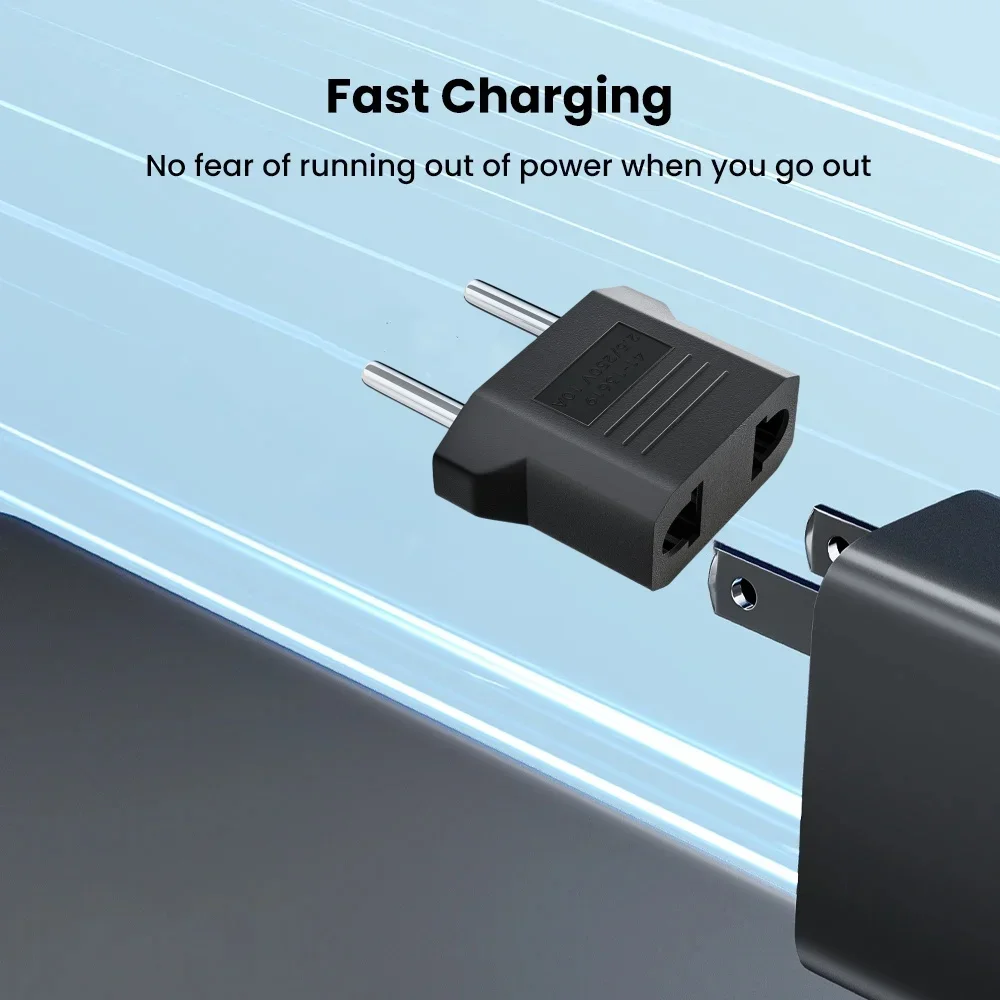 المحمولة السفر محول الطاقة الولايات المتحدة إلى الاتحاد الأوروبي محول القابس محول التيار المتردد الأمريكية إلى الاتحاد الأوروبي اليورو أوروبا نوع C التوصيل أحدث المقبس الكهربائي