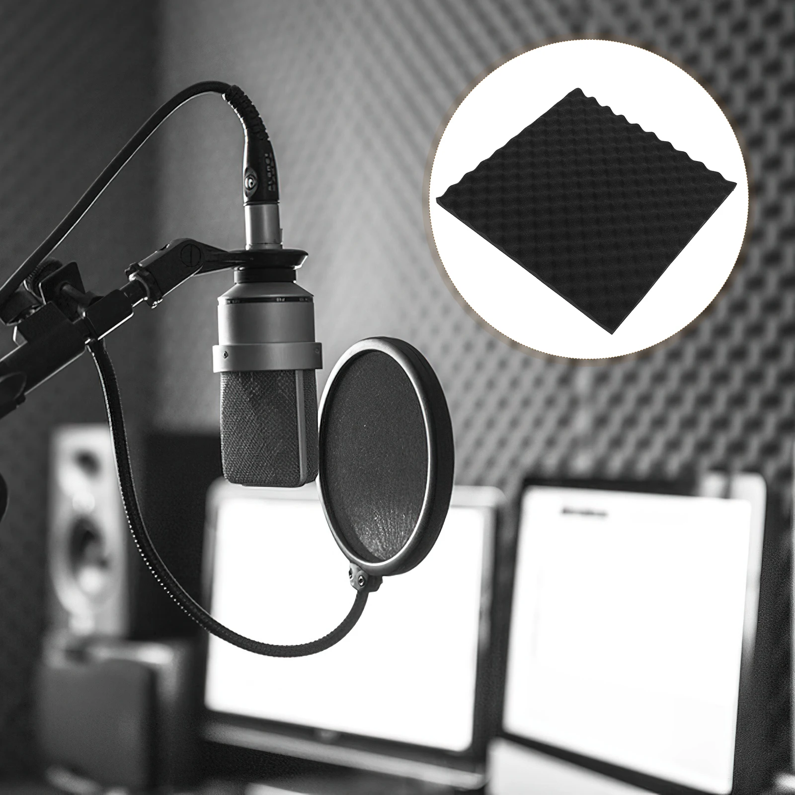 Звукопоглощающая хлопковая волновая пена высокой плотности, уменьшение эха, шумопоглощающая губка, коробка для яиц, контейнер для хранения