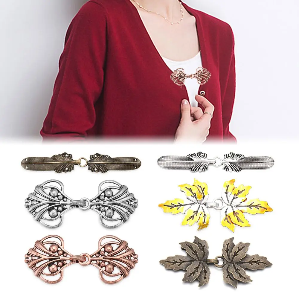 Winter Charm Gift DIY New Sewing Shawl Brooch Cardigan Clip Sweater Blouse Pin Clip Clasps