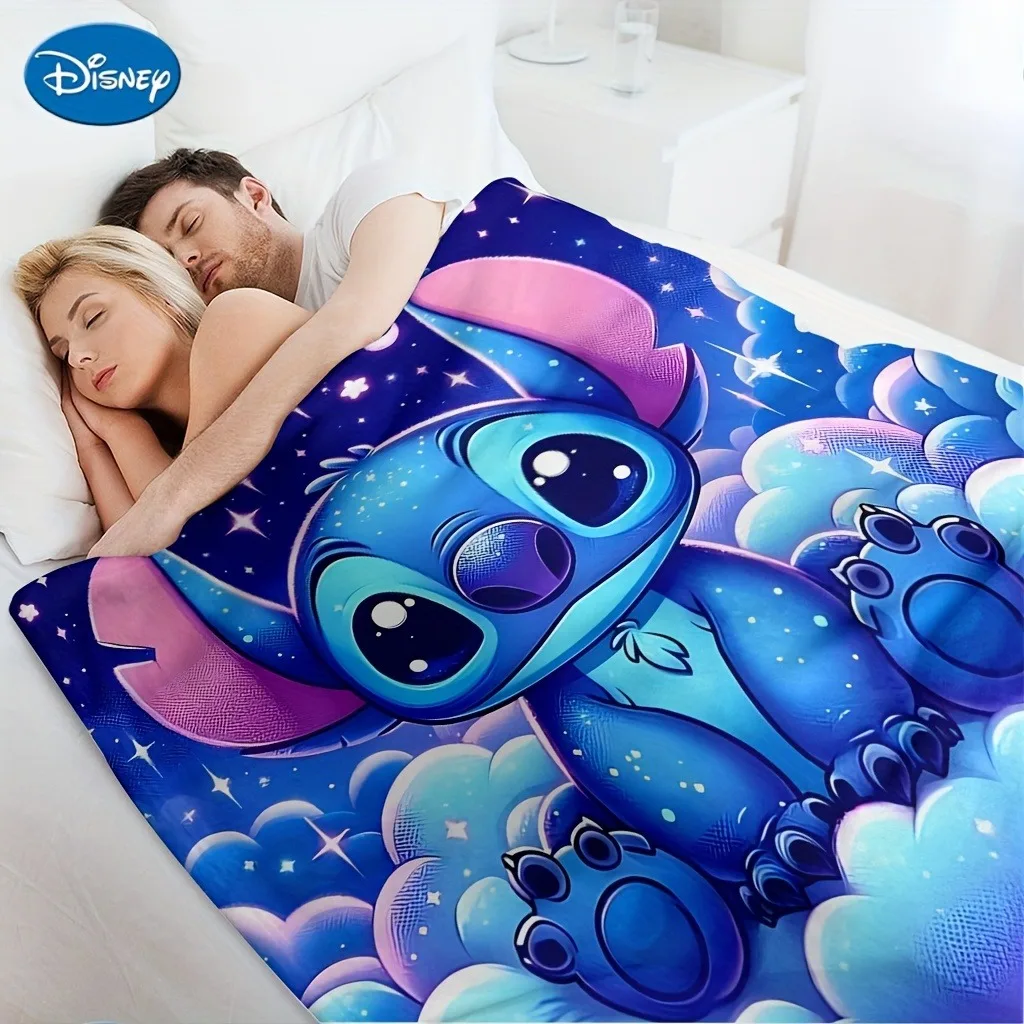 قطعة واحدة من بطانية ديزني ستيتش المريحة، بطانية متعددة الوظائف مناسبة للمنزل والخارج والسفر والتخييم وبطانية غطاء القيلولة. #4