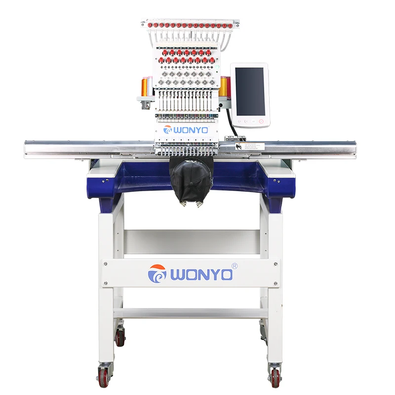 Computerized Cap Embroidery Machine Auto Thread Break Detection Easy Cording Device-Home Use New High-Speed 1200 RPM Long