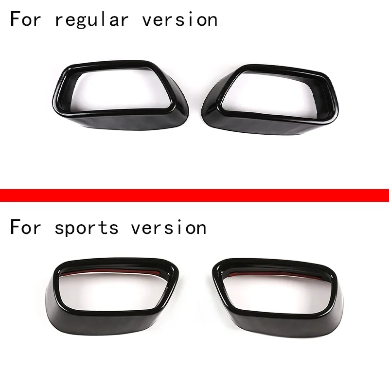 For BMW  X5 F15 X6 F16 2014-2018 Stainless Steel Black Car Exhaust Pipe Cover 1Set Automobiles Tail Throat Car Accessories