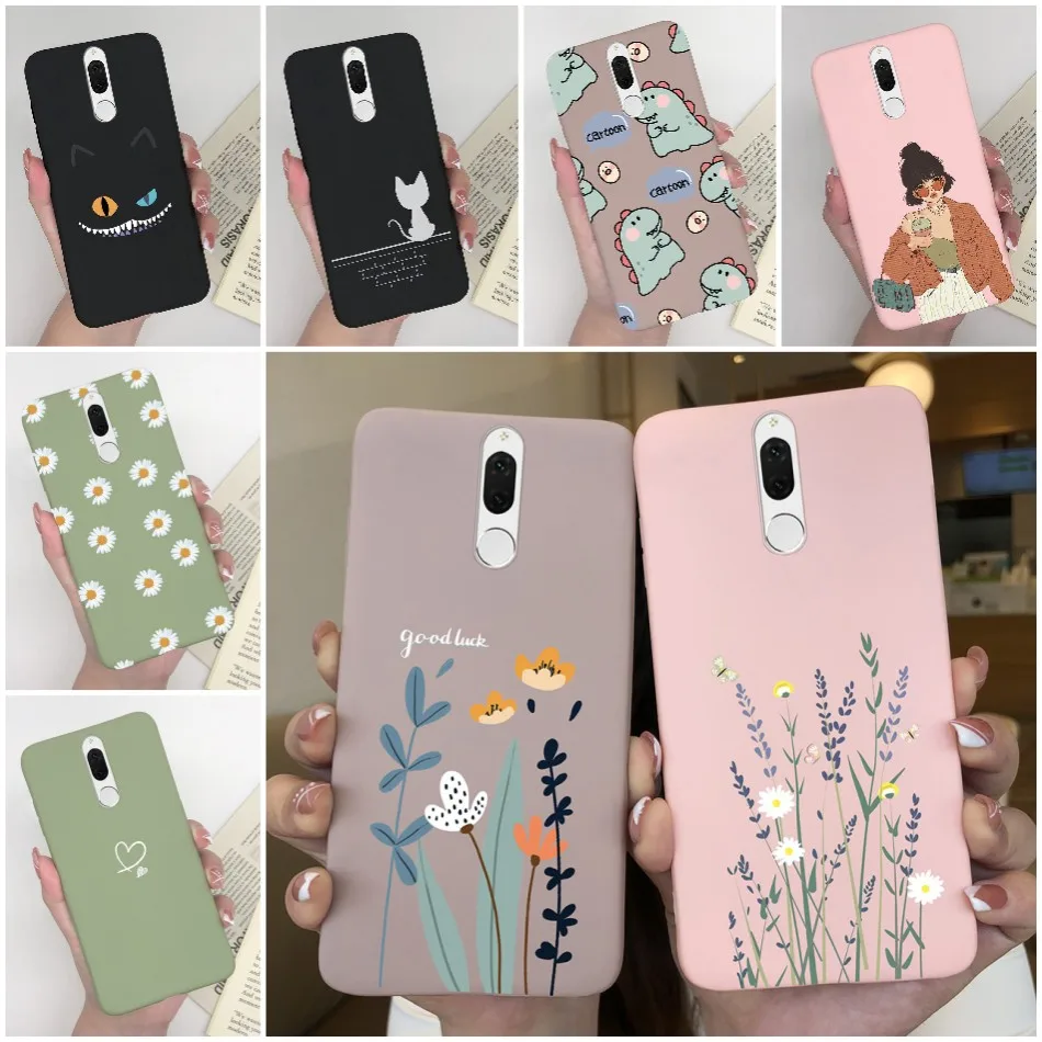 For Huawei Nova 2i Case Cute Candy Matte Soft Silicone Cover For Huawei Mate 10 Lite RNE-L21 RNE-L22 L23 Nova2i Phone Cases Capa