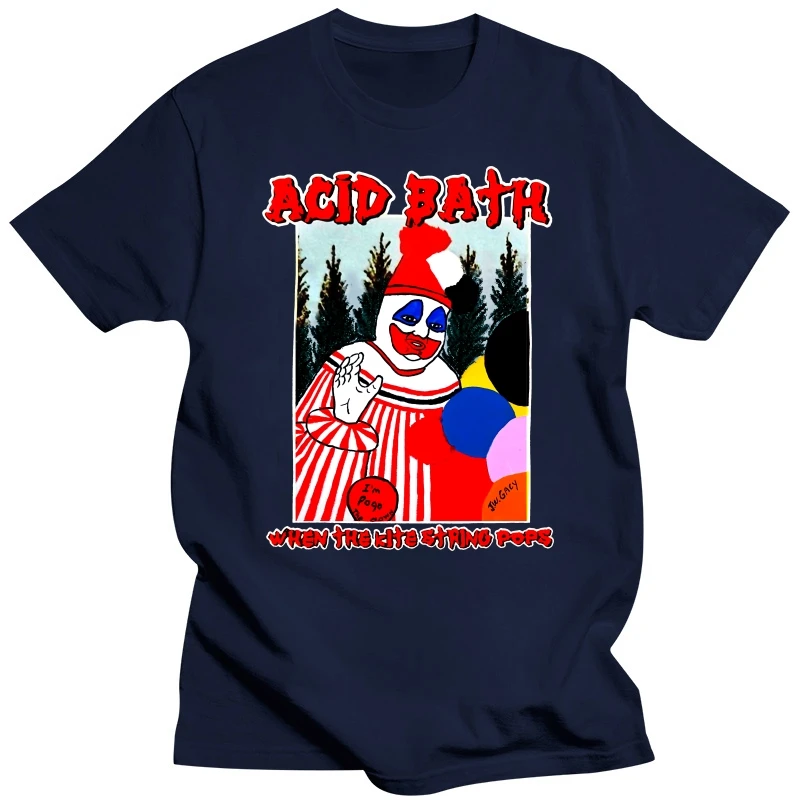 ACID BATH - When The Kite String Pops - Ash Grey Prototype T-Shirt Official Funny Clothing Casual Short Sleeve T shirts