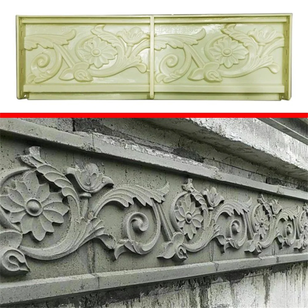 Roman Column Embossed Flower Board Wall Flower Pendant Cement Lace Model European Villa Printing Template