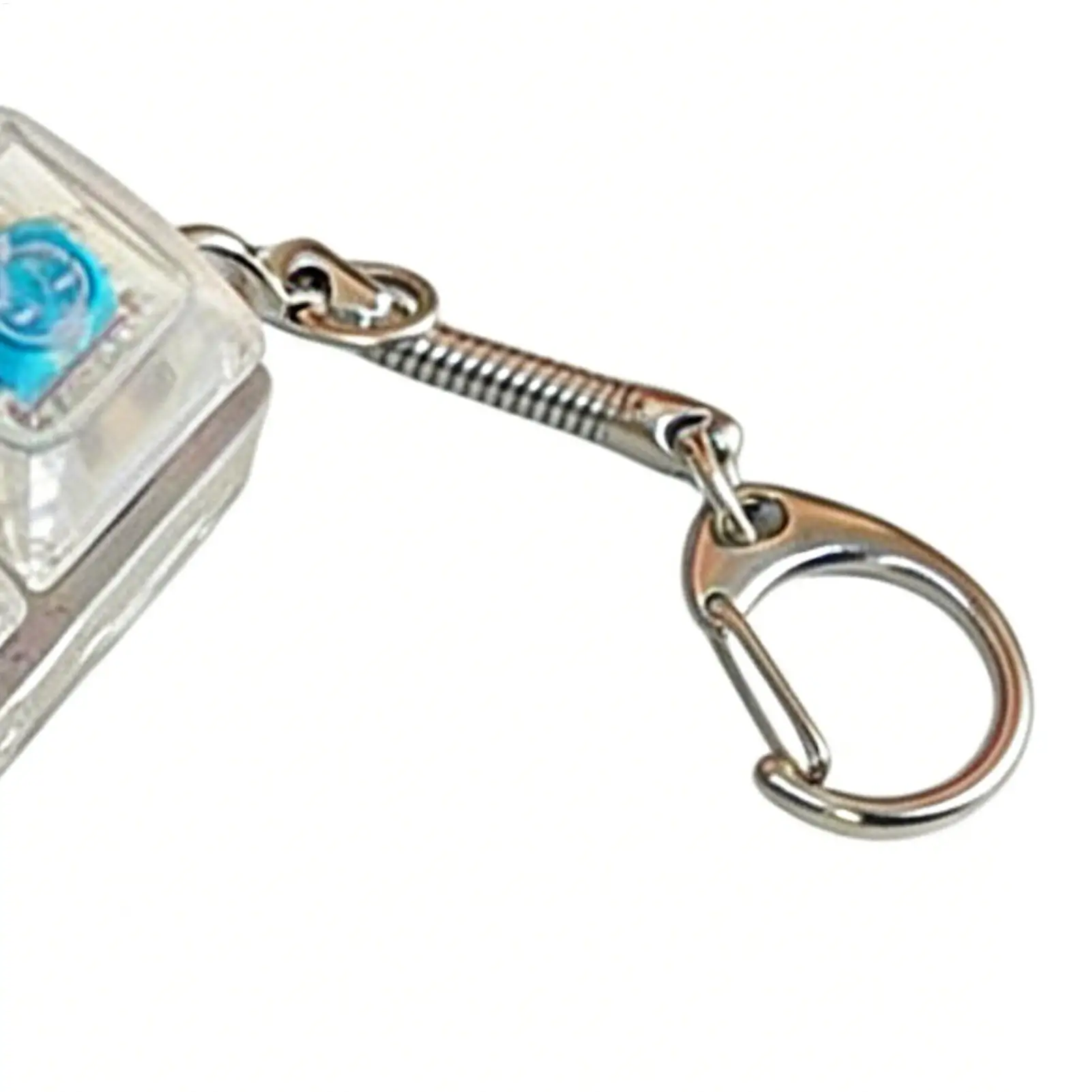 Fidget clicker teclado mecânico com luz chaveiro botão fidget chaveiro pingentes para viagens mesa de escritório escola carro