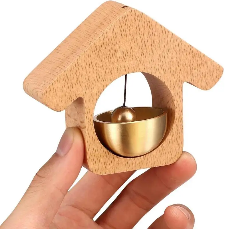 Shopkeepers Bell House Shaped Non-Electric Magnetic Doorbell Chime Bells For Door Opening/Closing Creative Refrigerator Decor