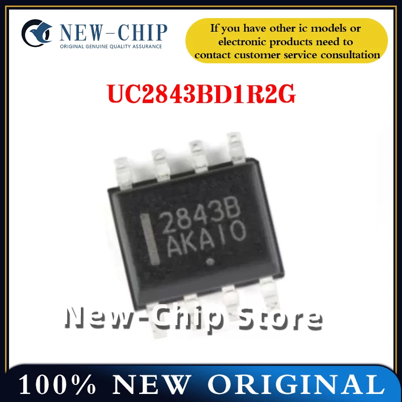 10 buah-200 buah/lot chip 2843B SOP-8 mode arus kinerja tinggi chip kontroler PWM asli baru UC2843B