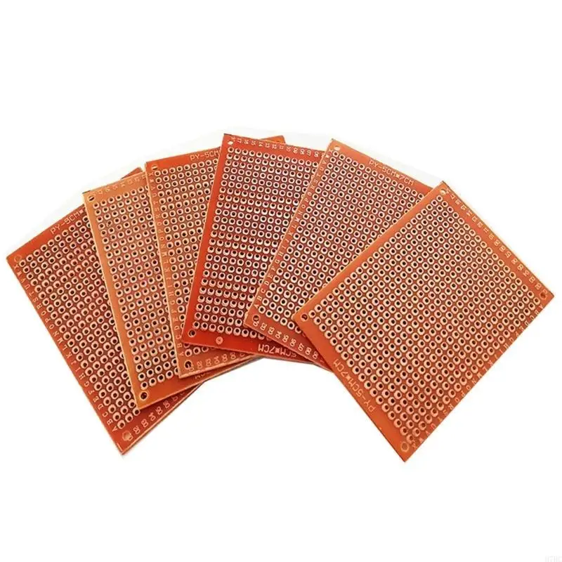 H7BC 20Pieces Bakelite Circuit Board Set 5x7cm 1.0mm Diameter Precisions Drilled Holes 2.54mm Space 94HB Bakelite Boards