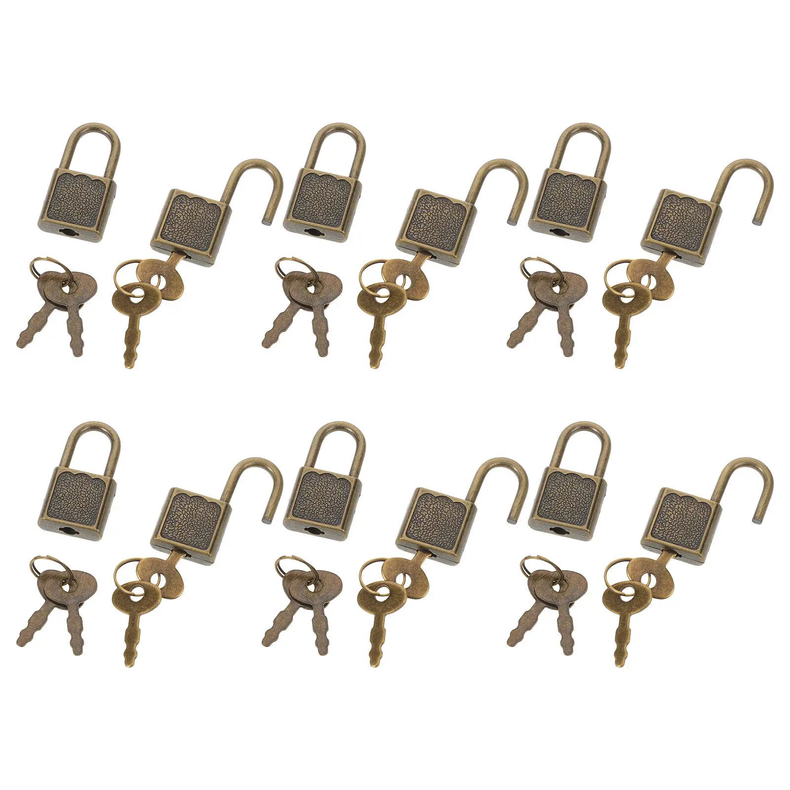 12PCS Vintage Pirate Chest Locks with Mini Keys – Metal Treasure Hunt Game Padlocks for Storage Box