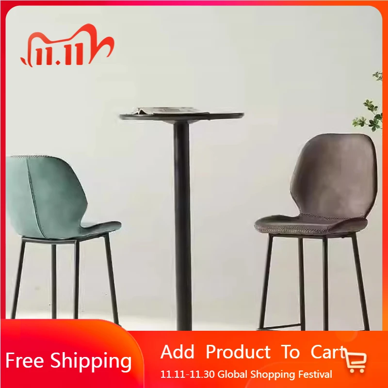 

Nordic Designer Bar Chair Light Luxury Creative Comfortable Adult Bar Chair Simple Counter Bancos De Bar Unique Furniture