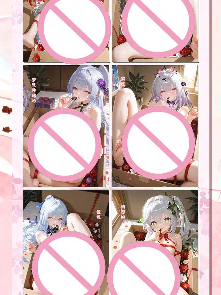 2025 mais novo um sussurro de toque todos os placas arcílicas a5 senpai anime menina festa booster caixa doujin brinquedo hobby presente