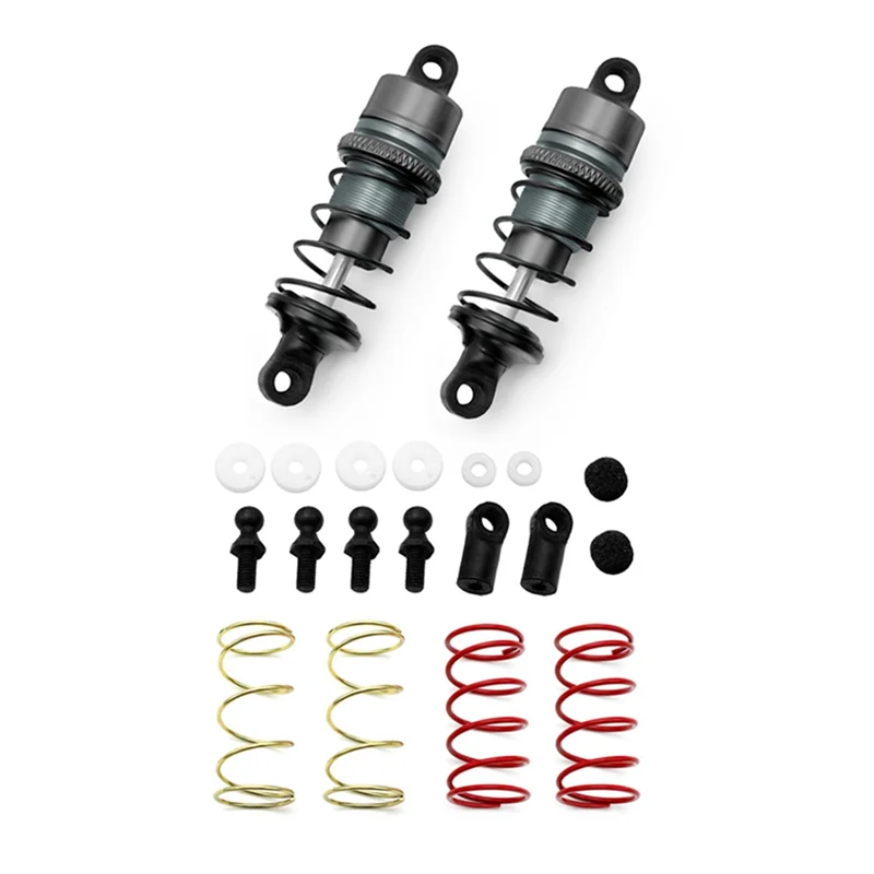 

A45F-1/10 1Pair Of Metal Hydraulic Shock Absorbers RC Remote Control Car Flat Racing Drift Car (63Mm) Replacement Parts Lead Col