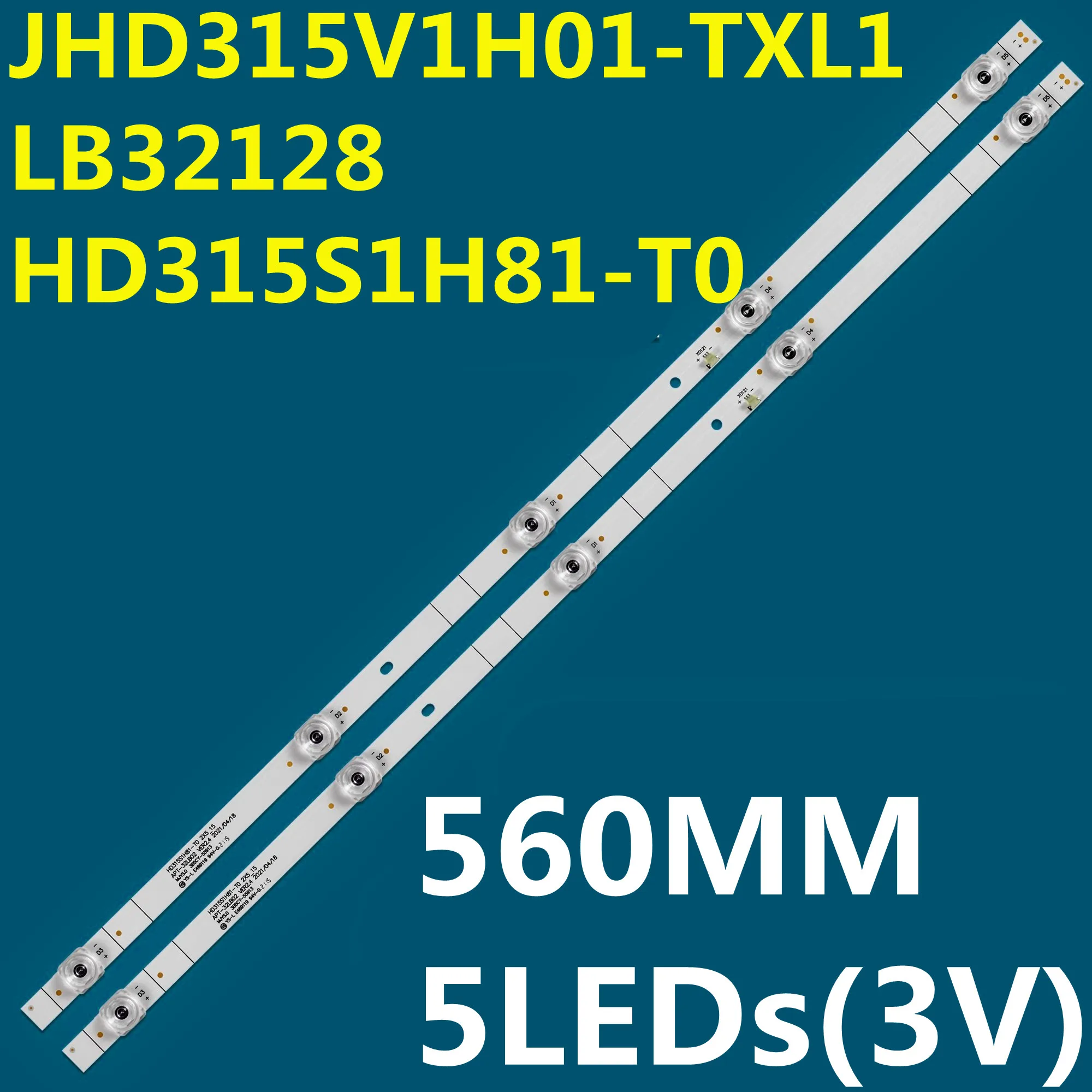 10PCS LED Backlight Strip For 32L5069 32A5200F HZ32E35A 32V1A-J JHD315V1H-LB81 HD315S1H81-T0 2X5-15 APT-32LB02 APT-HXLLB19062