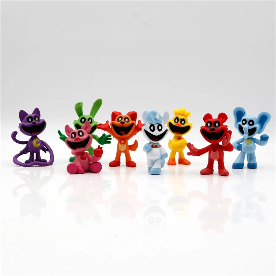 8PCS Smiling Critters Game Figures Model PVC Catnap Catnat Anime Figurine Model Birthday Gifts Toys image 2