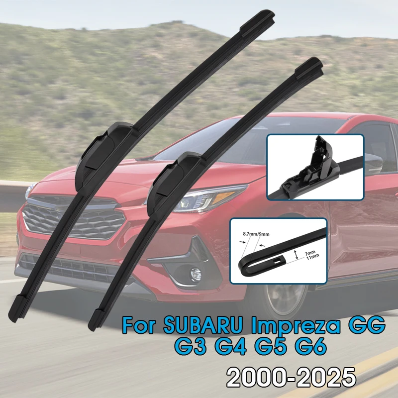 Auto Wischer Klingen Für SUBARU Impreza GG G3 G4 G5 G6 2000-2025 Windschutzscheibe Windschutz Frontscheibe Klingen Auto zubehör
