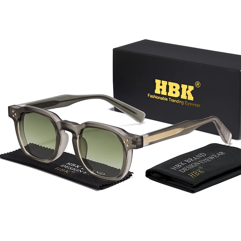 HBK Neue Vintage-Sonnenbrille für Herren, Luxus-Design mit Speziellen Bügelaufsätzen, Sonnenbrille für Damen, Täglicher Gebrauch, Outdoor, Ideale Geschenkwahl