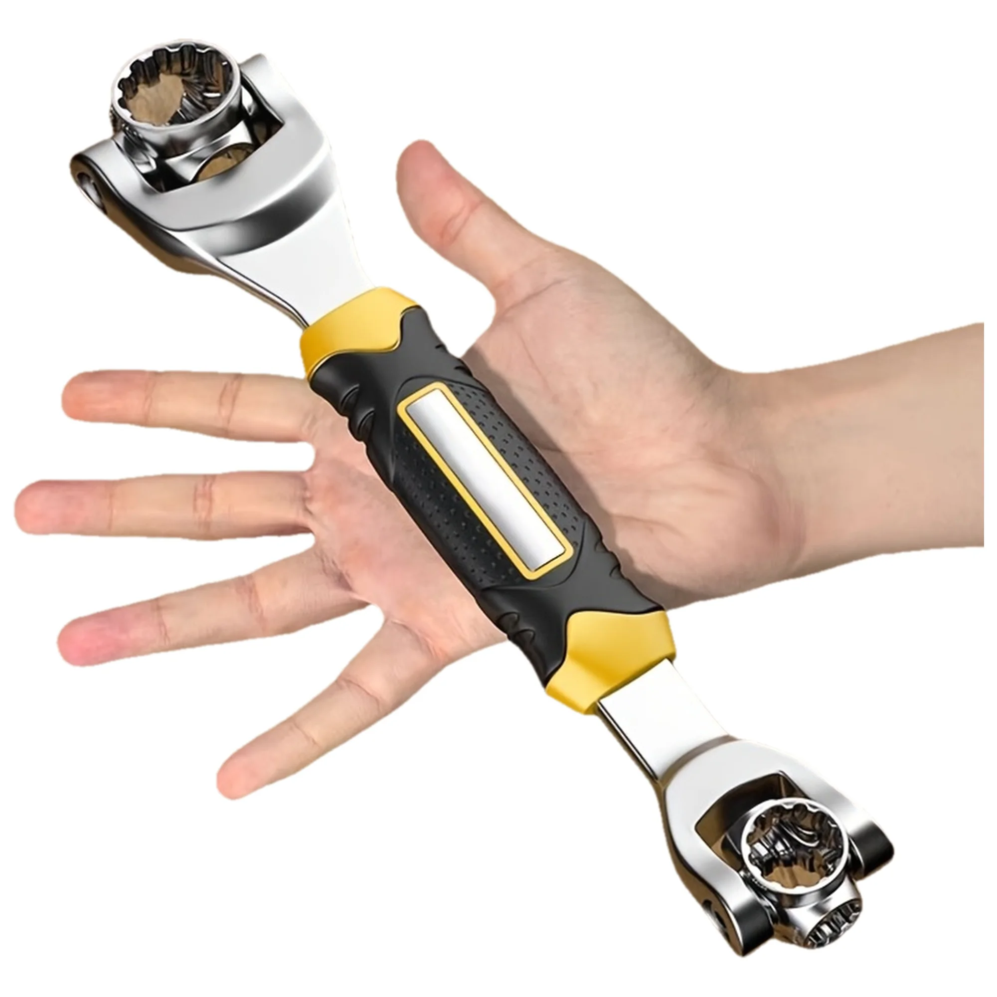 

52-in-1 Socket Wrench Set with Non-Slip Grip and Swivel Design - Durable, Easy to Use for Home and Auto Repair,Universal Wrench