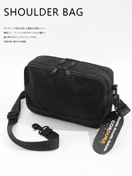 Bolso cruzado de estilo japonés para hombre, bolsa de tela de nailon, de un solo hombro, informal, de lujo