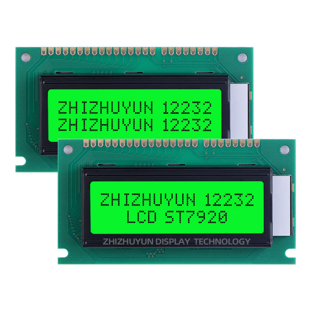 Imagem -05 - Dot Matrix Screen Lcd Character Dot Matrix Screen Module 5v Amarelo Verde Membrana 122x32 Source Factory Paralelo ou Interface Serial 12232f