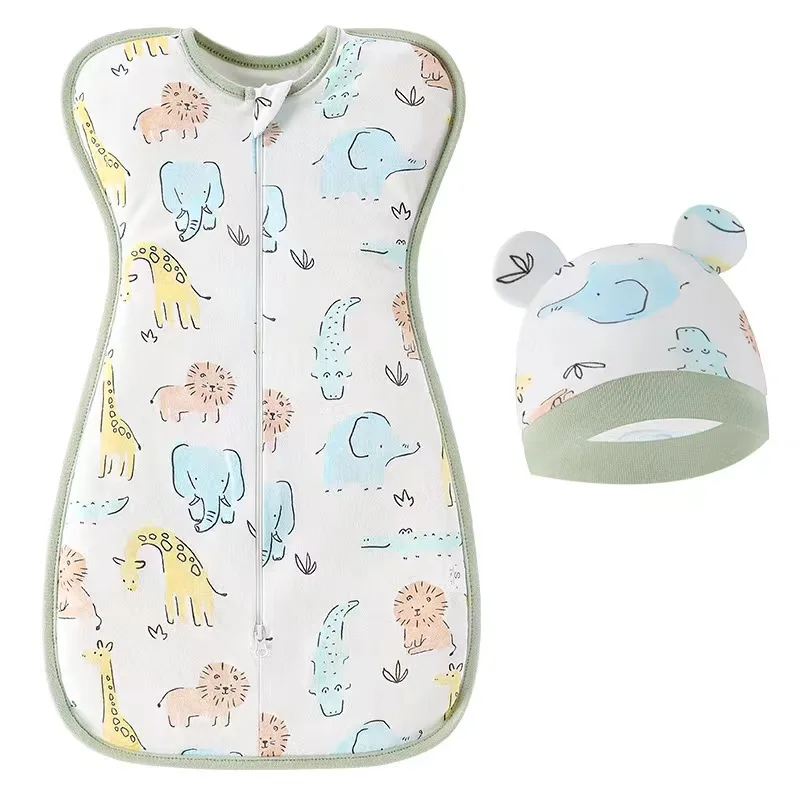 ربطة عنق للأطفال حديثي الولادة مضادة للبداية، حقيبة تغيير حفاضات صيفية رقيقة من القطن الناعم #6