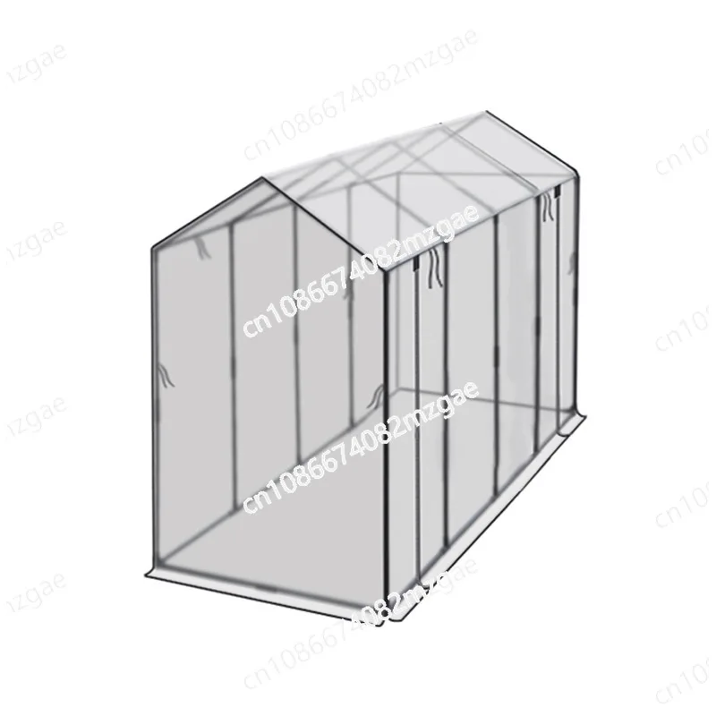 Iron pipe bracket, sunshade and insect-proof net, tower type vegetable growing greenhouse,  flower room insulation
