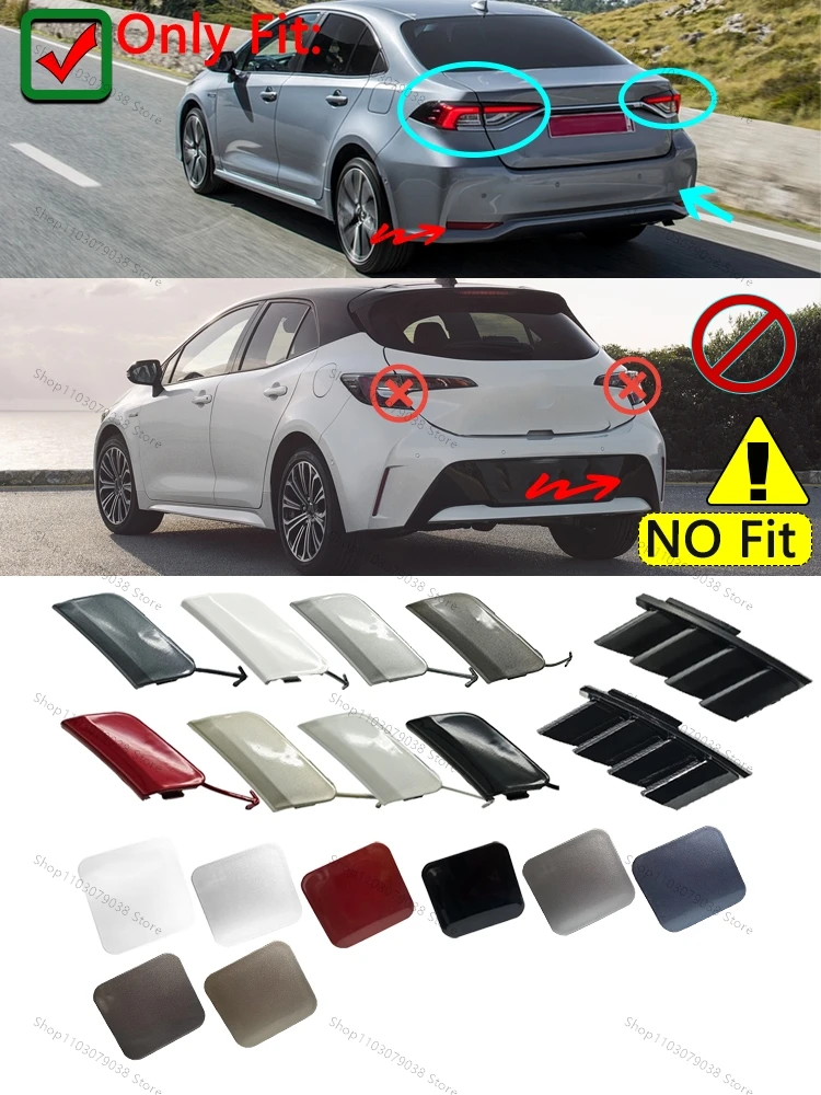 

【Not All Models】For Toyota Corolla Hybrid 2019 2020 2021 2022 Car Front Rear Bumper Tow Hook Cover Cap Trailer Hauling Eye Lid