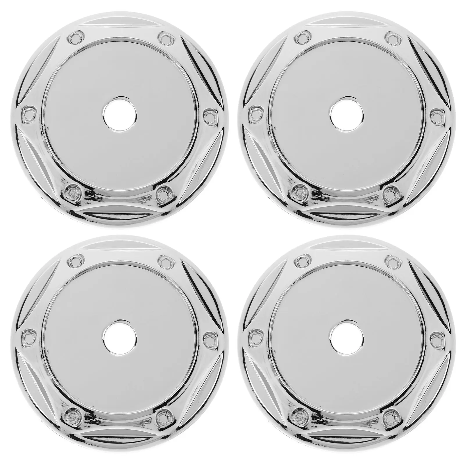 

4 Pcs Cars Hub Cap Wheel Center Caps for Rims Manual Auto Tire Hubcaps Cover Silver