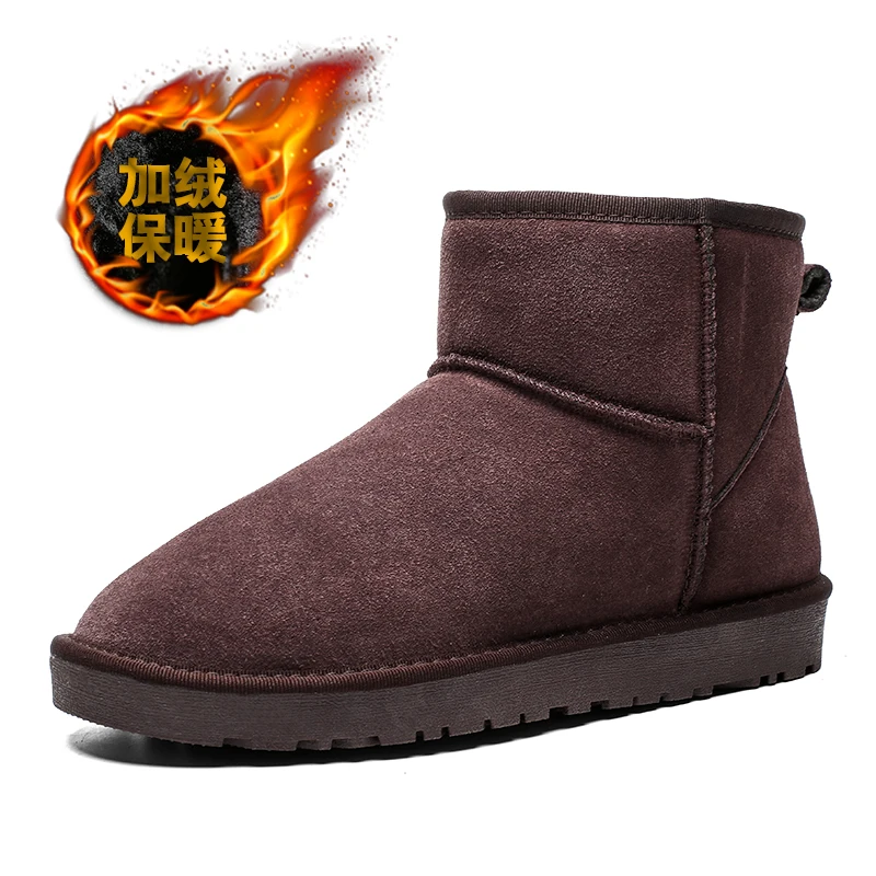 Winter New Men Snow Boots Women High-top Sports Shoes Fashion Casual Shoes Fur Cotton Warm Comfortable Lightweight Couples 35-47