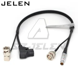 D-Tap to 2pin Cable forTeradek Bolt Pro 1000/3000ft power cable and SDI camera monitor SDI line, BNC plug to BNC plug