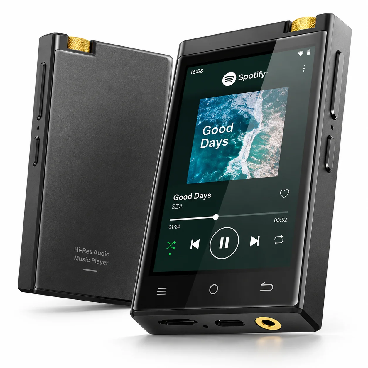 HiFi MP3 Player with Bluetooth 5.0 Dual WiFi Supports 256GB Micro SD Card 1450mAh Long Battery Life 2.8