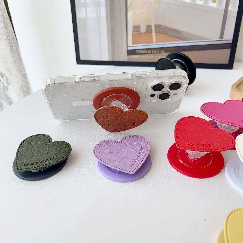 

Корейский милый держатель для телефона в форме сердца INS для Magsafe, подставка-держатель Griptok для iPhone, Samsung, Google, магнитный держатель Griptok