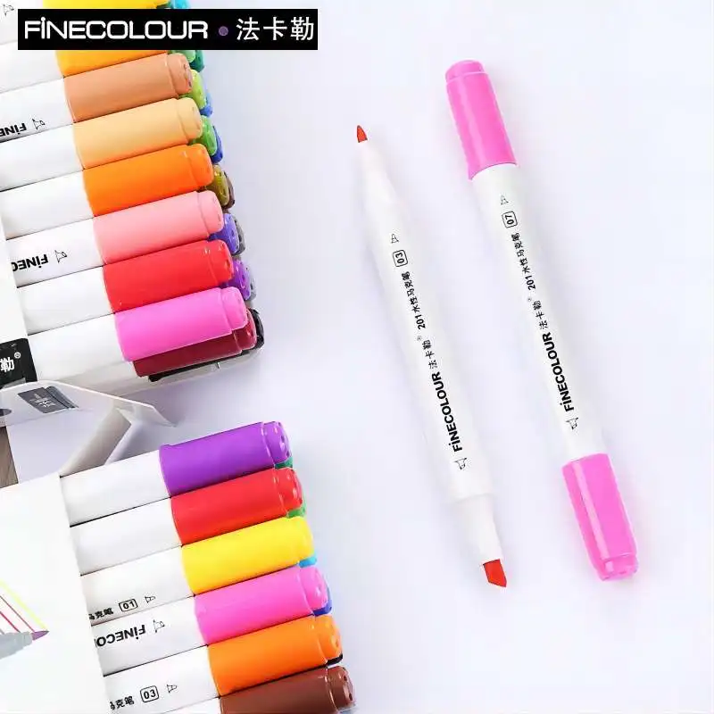 Finecolour Markers Alcohol Line Sketching Art Markers Pen Drawing School Art Supplies 2/24/36 Colors EF2011